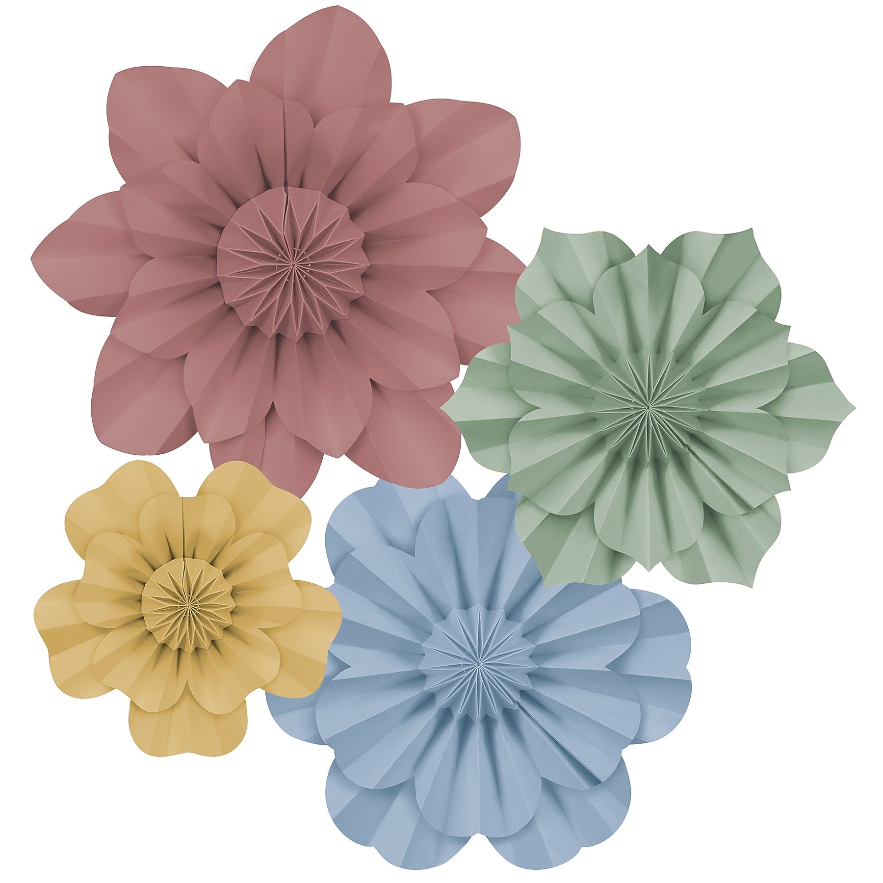 Teacher Created Resources Cottage Charm Paper Flowers, 4/Pack (TCR8353)