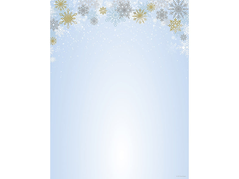 Great Papers Snowy Day Seasonal Letterhead, Multicolor, 25/Pack (2023049)