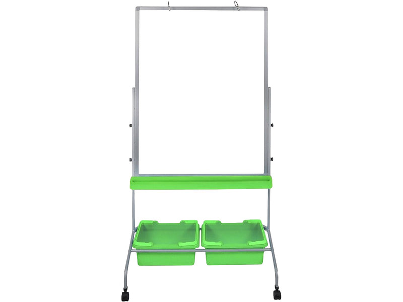 Luxor Steel Mobile Dry-Erase Whiteboard, 40" x 30" (MB3040WBIN)