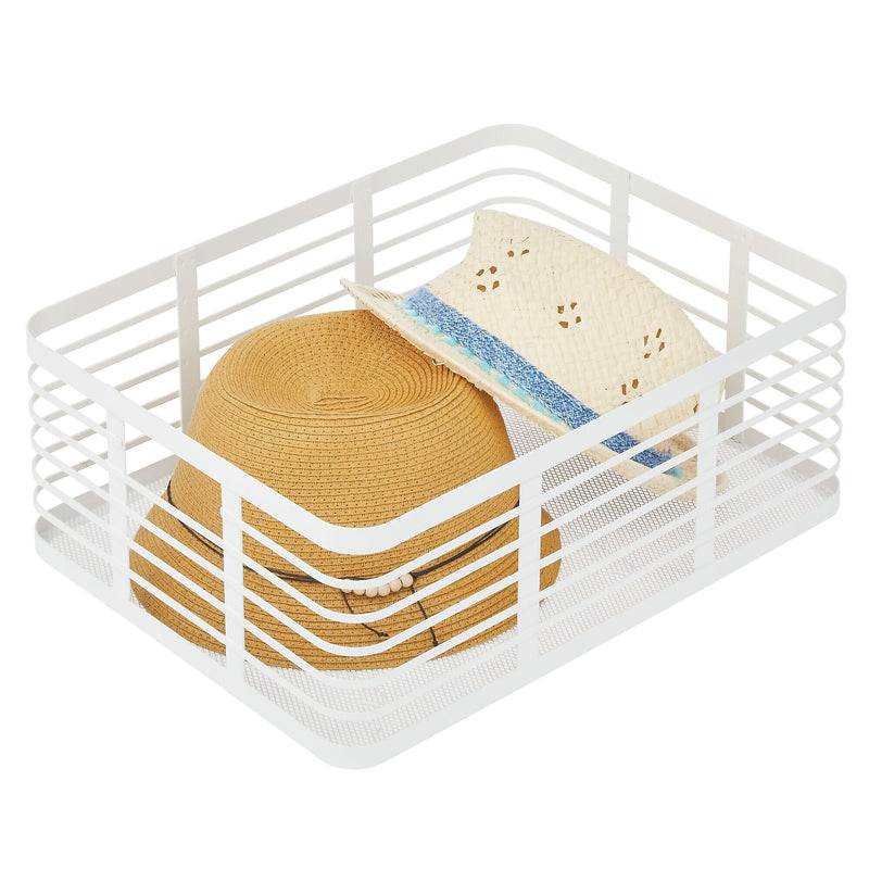 mDesign Steel Organizer, Matte White (25935)