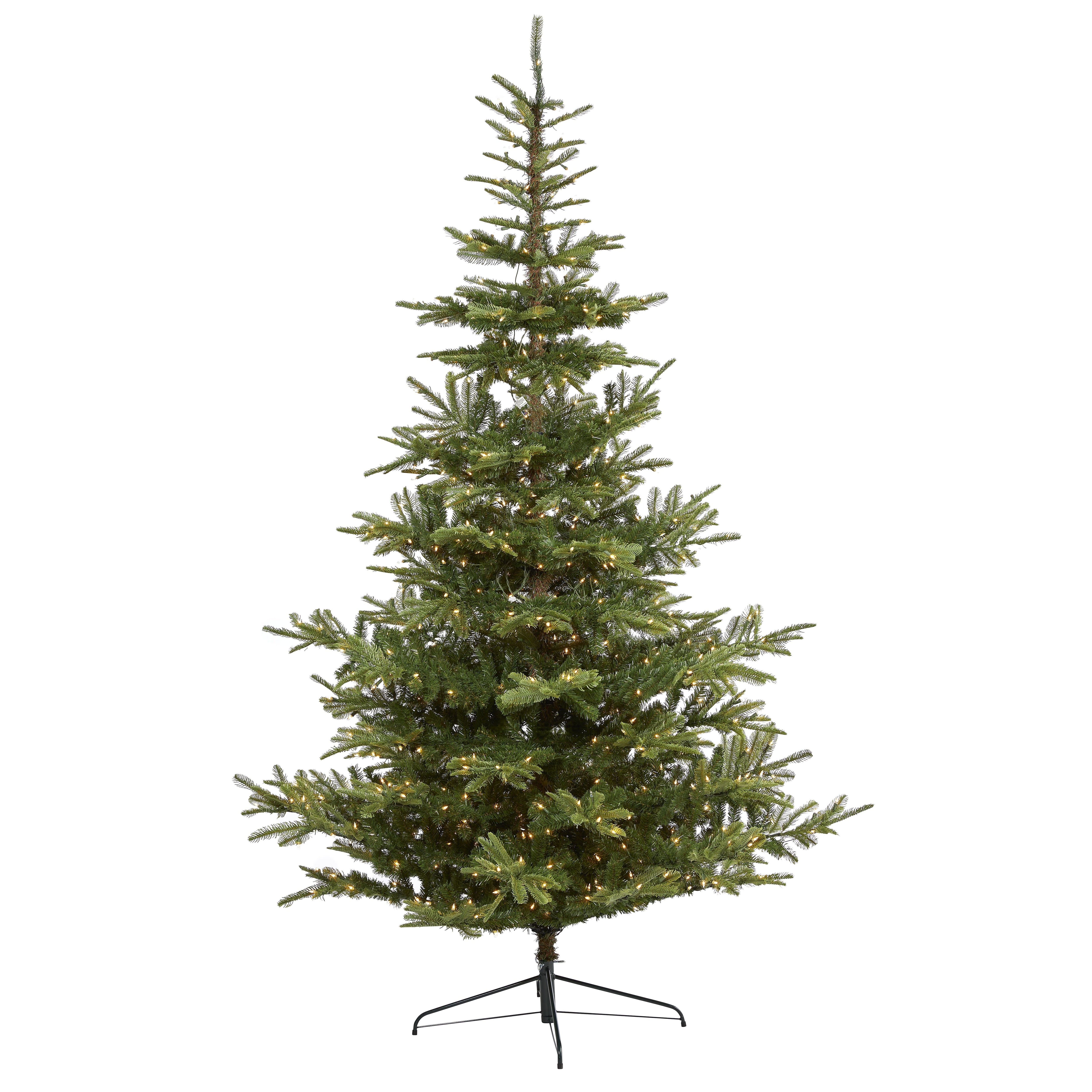 Nearly Natural 9-ft Layered Washington Spruce Artificial Christmas Tree with 750 Clear LED Lights (T1885)