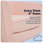 Serta Style Ashland Fabric Swivel Computer and Desk Chair, Blush Pink (47140C)