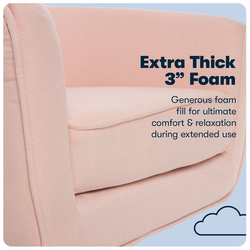 Serta Style Ashland Fabric Swivel Computer and Desk Chair, Blush Pink (47140C)