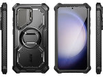 i-Blason ArmorBox MagSafe Rugged Case for Samsung Galaxy S24, Shock Absorbing, Black (GS24ABSPBK)