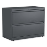 Alera® Lateral File, 2 Legal/Letter/A4/A5-Size File Drawers, Charcoal, 36" x 18.63" x 28"