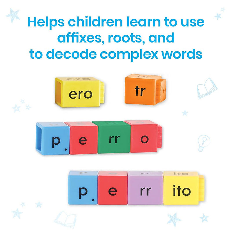 hand2mind Reading Rods in Spanish Prefixes & Suffixes (95396SP)