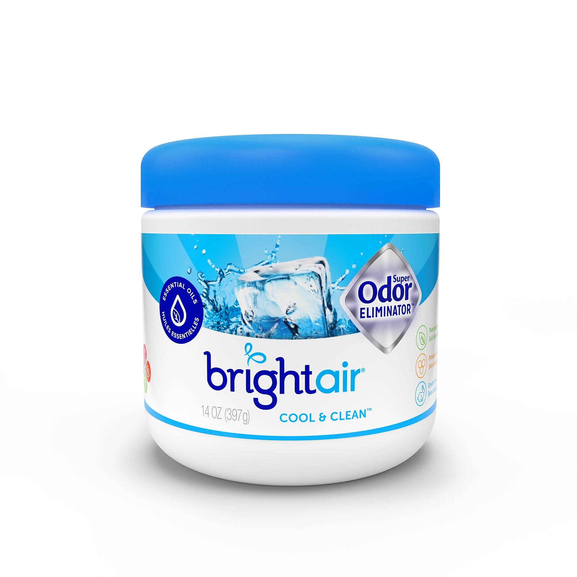 Bright Air Super Odor Eliminator, Cool & Clean, 14 oz., 6/Carton (BRI900090CT)
