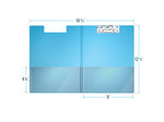 Davis Group Premium Polypropylene Clipboard, Letter Size, Turquoise Blue, 10/Pack (4511-52-10)