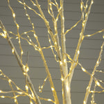 Nearly Natural 8-ft Pre-Lit Artificial White Birch Tree with 500 Warm White LED Lights (T4912)