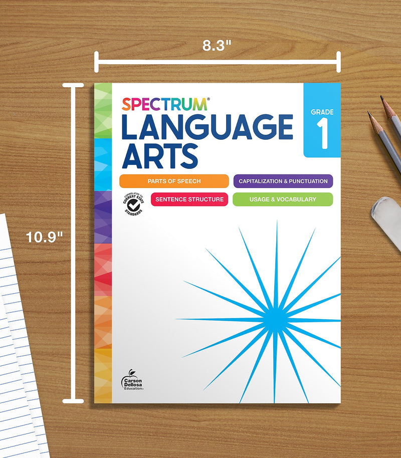 Carson-Dellosa Spectrum Language Arts Workbook, Grade 1