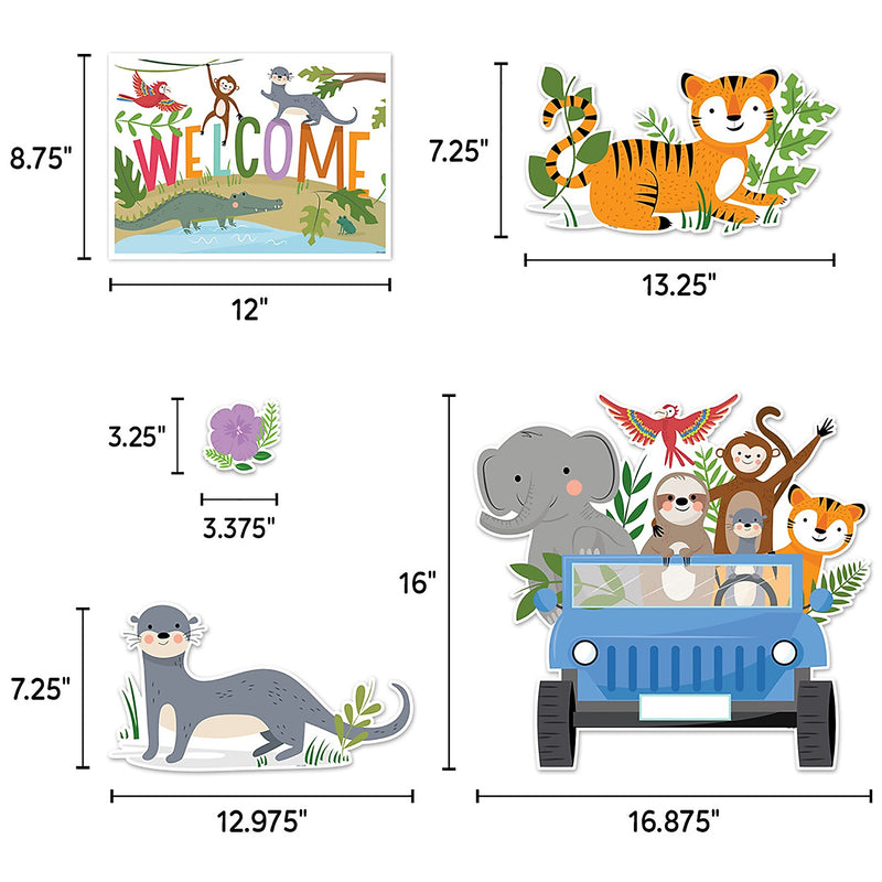 Creative Teaching Press Jungle Friends Bulletin Board Set, 48/Set (CTP10917)