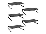 Allsop Metal Art Jr. Monitor Stand, Pearl Black, 5/Pack (32567)