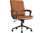Click365 Transform 3.0 Ergonomic Bonded Leather Swivel Desk Chair, Cognac (CCHR10008A)