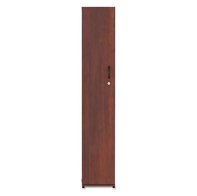 Alera® Valencia Series Wardrobe, 11 7/8w x 23 7/8d x 65h, Medium Cherry