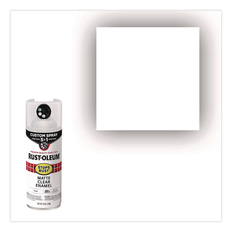 Rust-Oleum Stops Rust Enamel Spray Paint, Matte Clear, 12 oz. (376868)