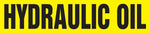 Accuform Self-Stick Pipe Marker, HYDRAULIC OIL, 3/4" to 1-1/4", Black/Yellow (RPK443SSA)