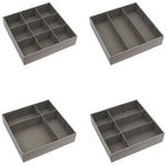 Household Essentials Drawer Organizers, Gray, 3/Pack (750-1)