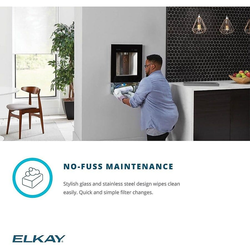 Elkay ezH2O Liv Recessed Bottle Filling Station, Hands Free Operation and Filtered (LBWD00WHC)