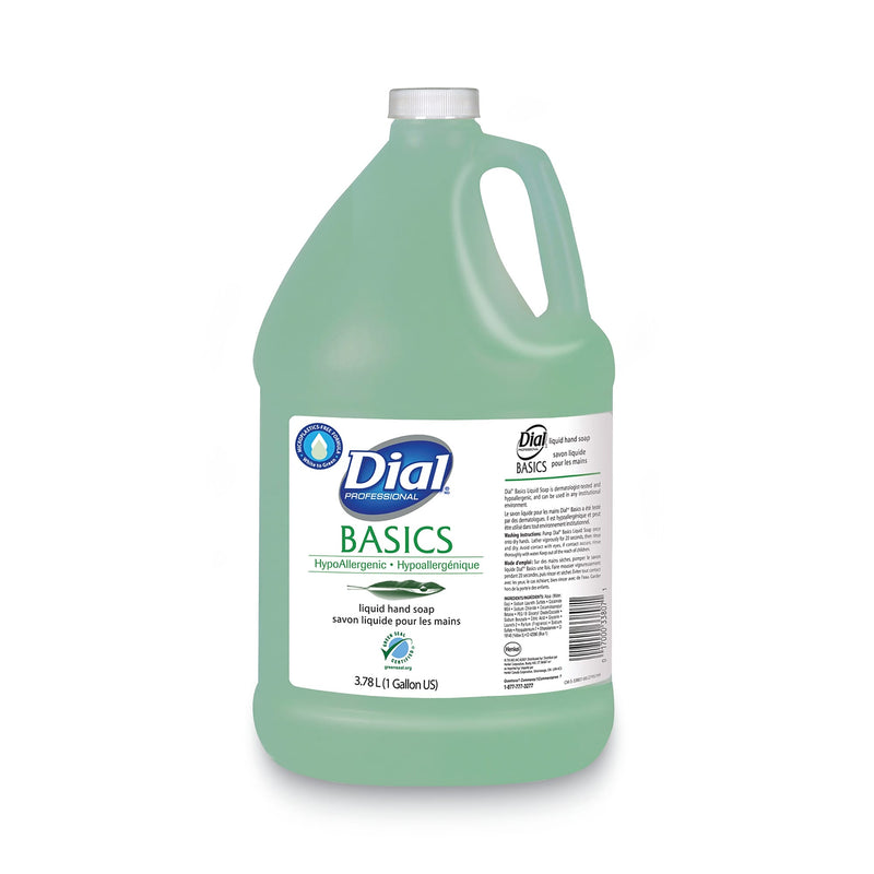 Dial Professional Basics MP Free Liquid Hand Soap, Honeysuckle, 3.78 L Refill Bottle, 4/Carton (DIA33809)