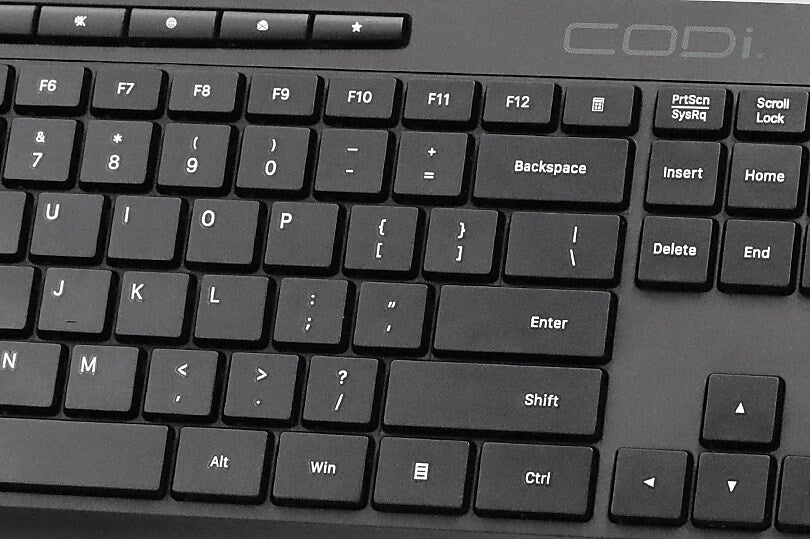 CODi Wireless Keyboard and Optical Mouse Combo, Black (KM-2B1W-R)
