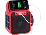 Jensen Wireless Bluetooth Radio with Flashlight, Red/Black (JEP-175)