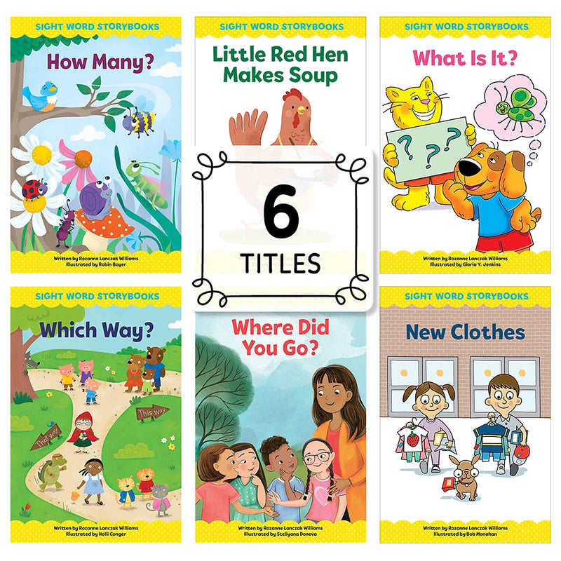 Creative Teaching Sight Word Storybooks Picture Book Set 3, 6 Books/Set