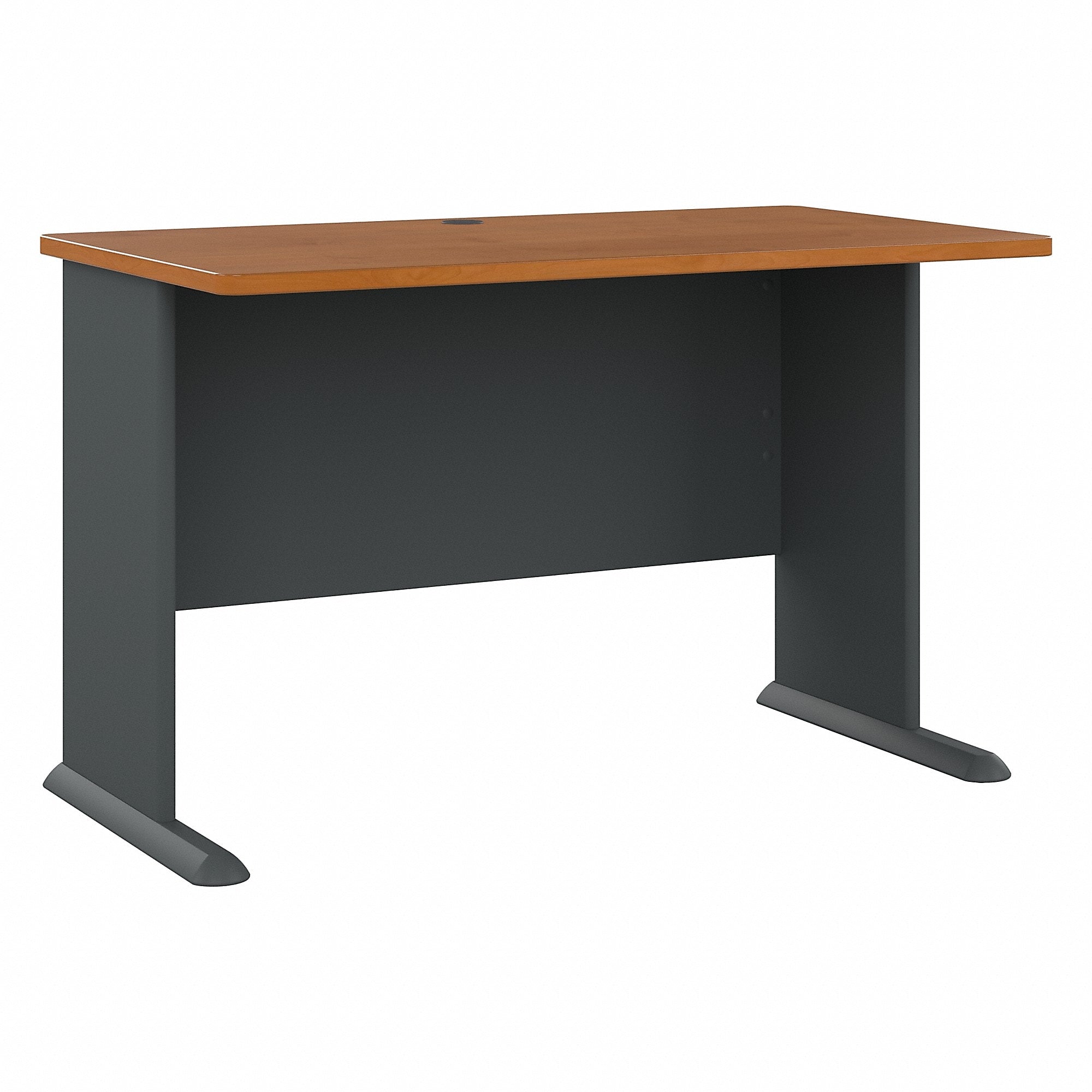 Bush Business Furniture Cubix 48"W Desk, Natural Cherry/Slate (WC57448)