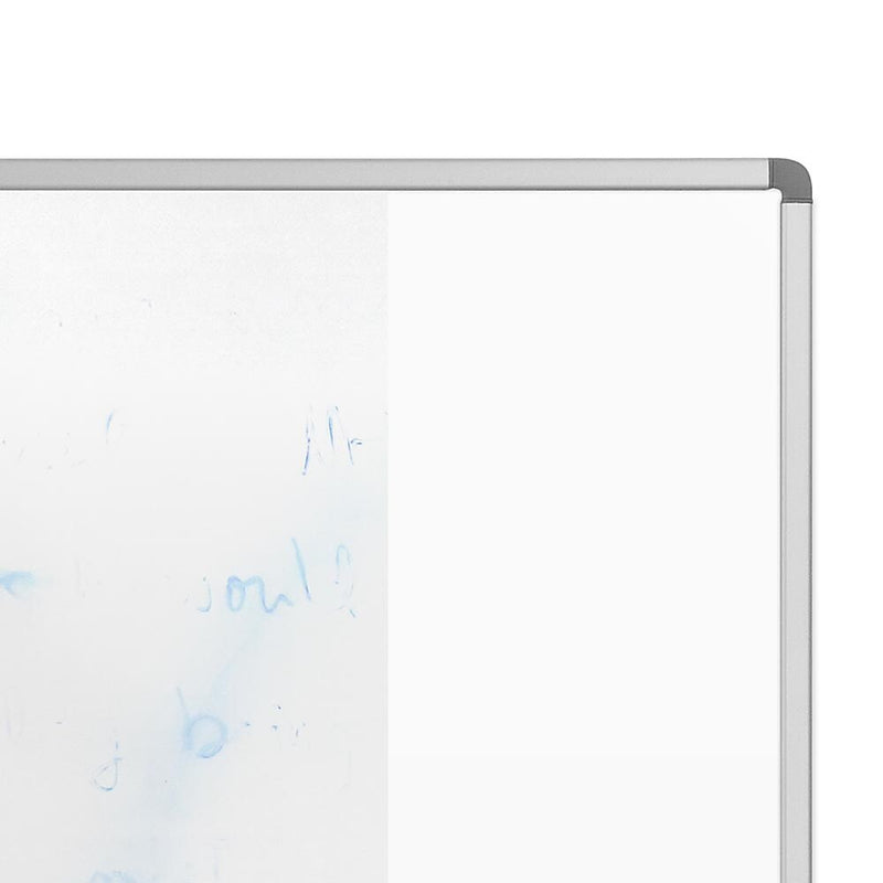 Luxor Magnetic Porcelain Dry-Erase Whiteboard, Aluminum Frame, 36"W x 24"H (DEWM001)