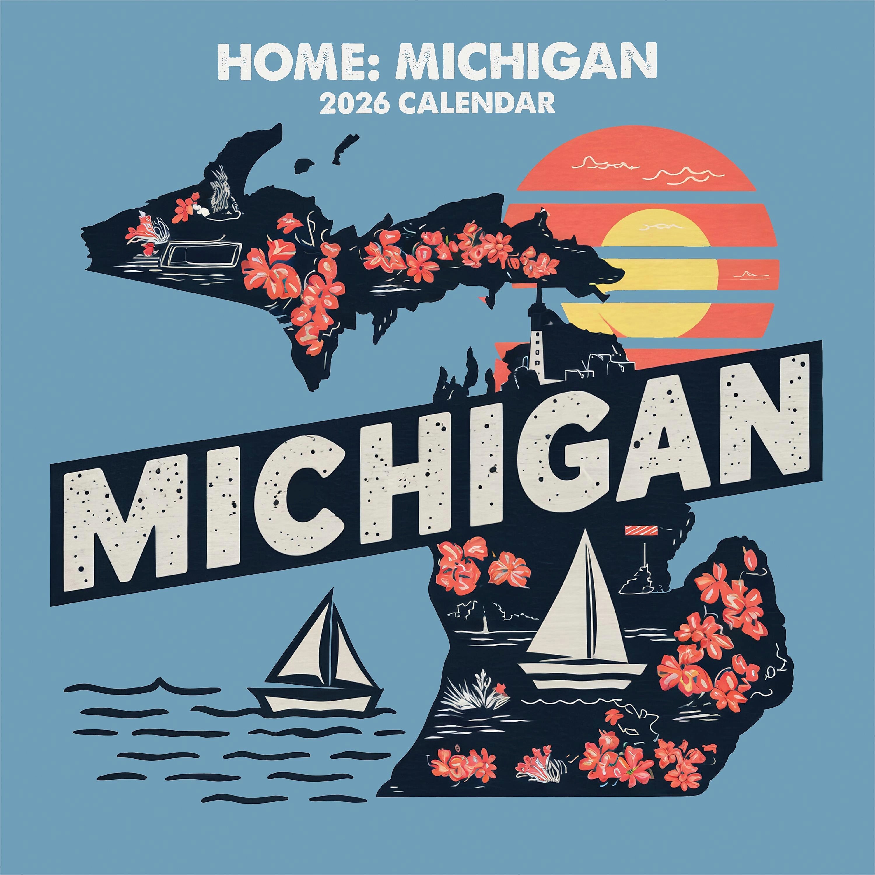2026 TF Publishing 12" x 17" TF Publishing 12" x 12" Home: Michigan Wall Calendar 26-1130