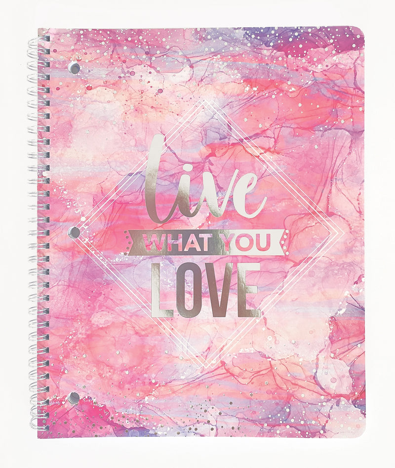 Carolina Pad Silver Lining 1-Subject Notebook, 8.5" x 10.5", College-Ruled, 80 Sheets (00001)