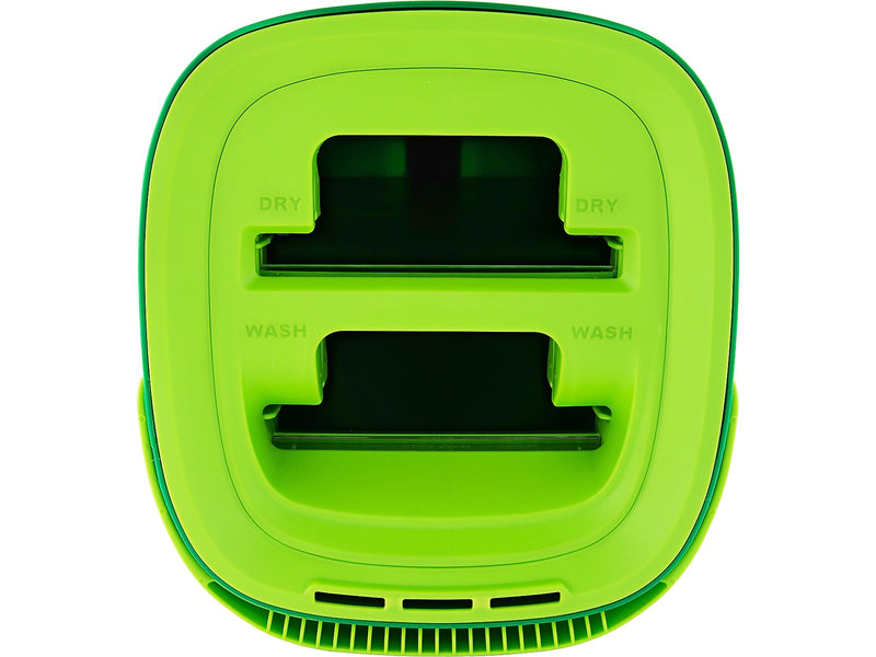 Libman Rinse 'n Wring Microfiber Butterfly Mop & Bucket Kit, Green, /Set (1516001)