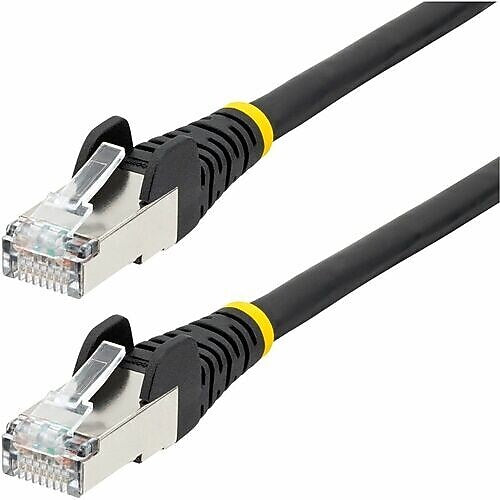 StarTech.com 75 ft CAT-6a Ethernet Cable, 27 AWG, Black (NLBK-75F-CAT6A-PATCH)