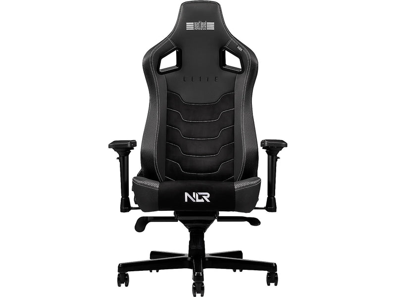 Next Level Racing Elite PU Leather/Suede Fabric Ergonomic Racing Gaming Chair, Black (NLR-G005)