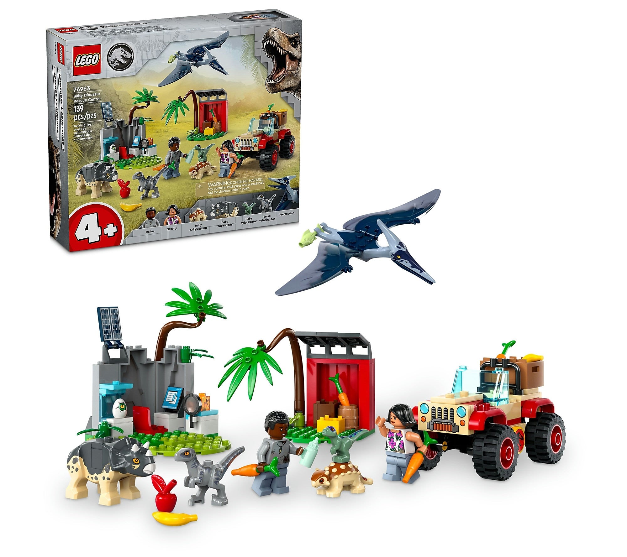 LEGO Jurassic World Baby Dinosaur Rescue Center, 139 Pieces (76963)