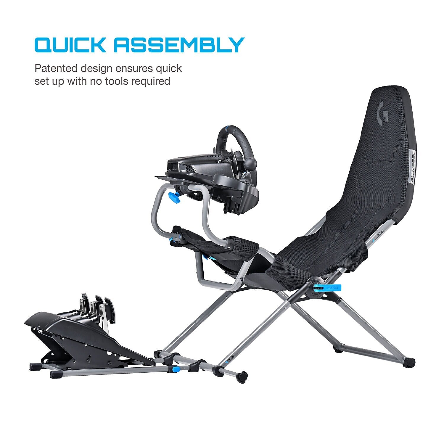 Playseat Challenge X Logitech G Edition Racing Simulator Cockpit, Black (G.00248)