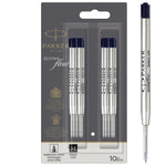 Parker Quinkflow Ballpoint Pen Refill, Black Ink, 10/Pack (2119153)