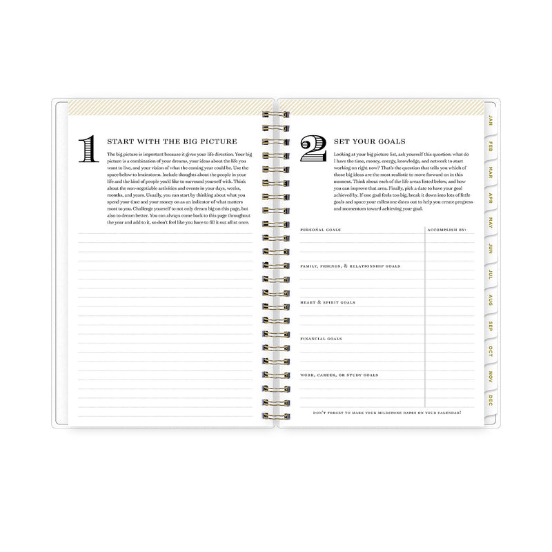 2026 Blue Sky Day Designer Tile 5" x 8"  Weekly & Monthly Planner, Plastic Cover, Multicolored (101410-26)