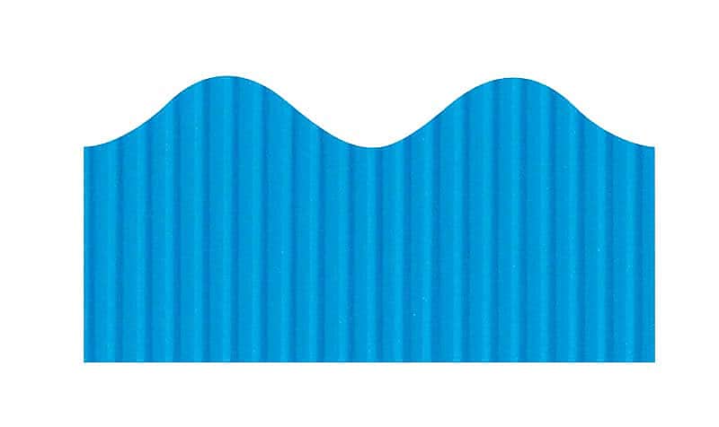 Pacon Scalloped Bordette Decorative Border, 2 1/4" x 50', Bright Blue (P0037174)