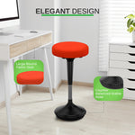 Uncaged Ergonomics Wobble Fabric Backless Stool, Red (WSR)