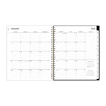 Planning Calendar BS Baccara Dark Poly CYO 8x10 RY26 Monthly Safety Wirebound -