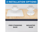 Mount-It! Adjustable Anti-Theft iPad Countertop Stand, White (MI-3771W_G10)