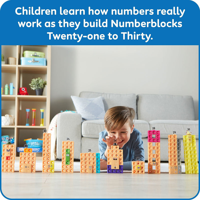 hand2mind MathLink Cubes Numberblocks 21-30 Activity Set (96321)