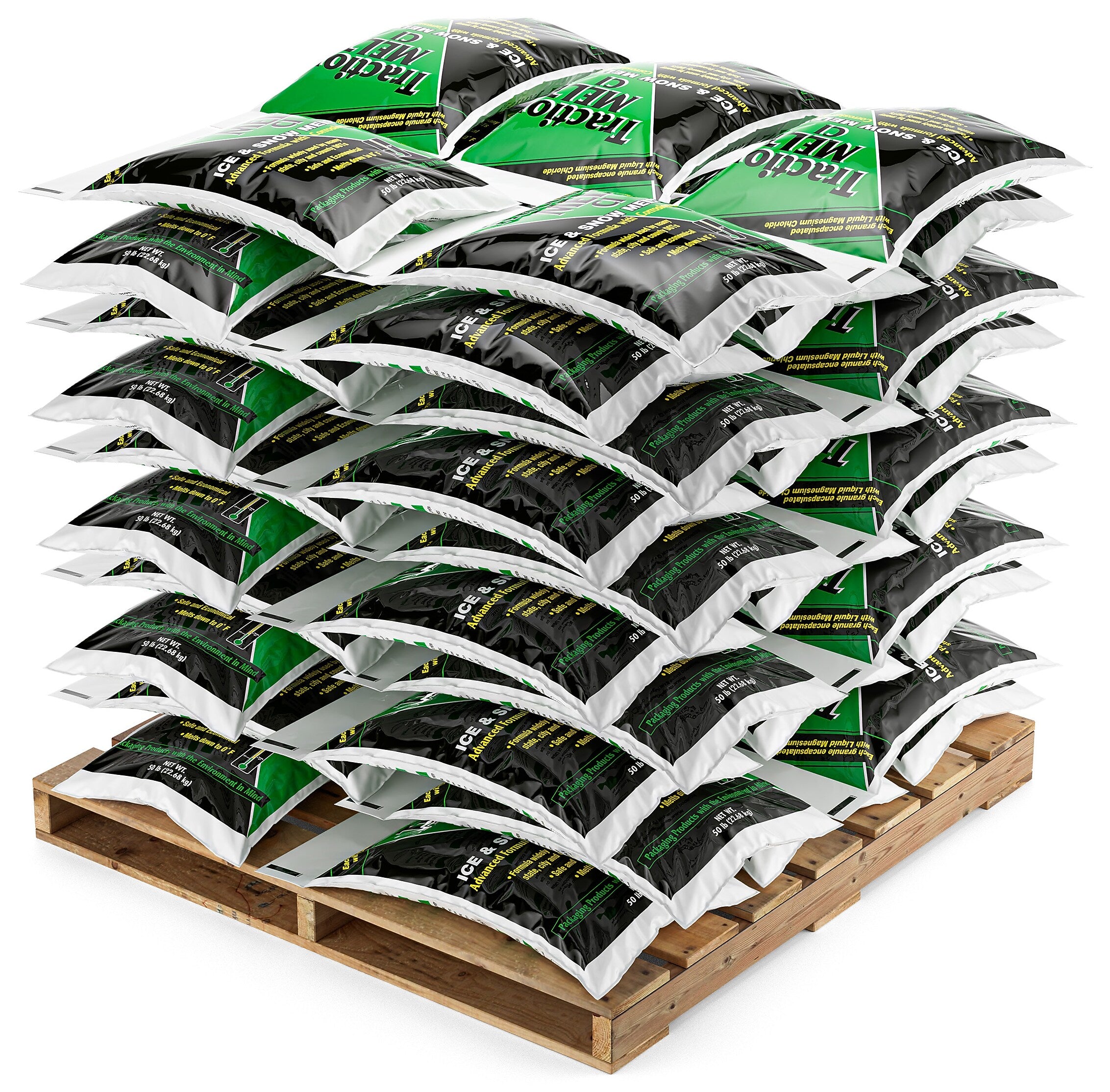 Scotwood Industries Traction Melt Ice Melt, 50 lbs. Bags, 2 Pallets (50BTM2P)