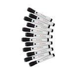U Brands U-Defense Dry-Erase Markers, Broad Chisel Tip, Black, 12/Pack