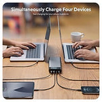 Hyper Products USB-C Power Bank, 27000 mAh, Silver (HJ245B)