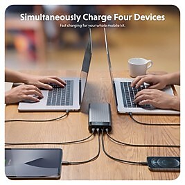 Hyper Products USB-C Power Bank, 27000 mAh, Silver (HJ245B)