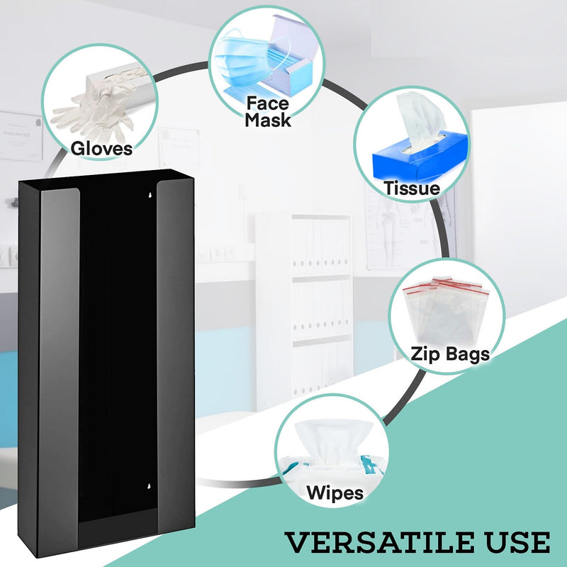 Viva Comfort 4 Box Glove Dispenser, Black (902-04-BLK)