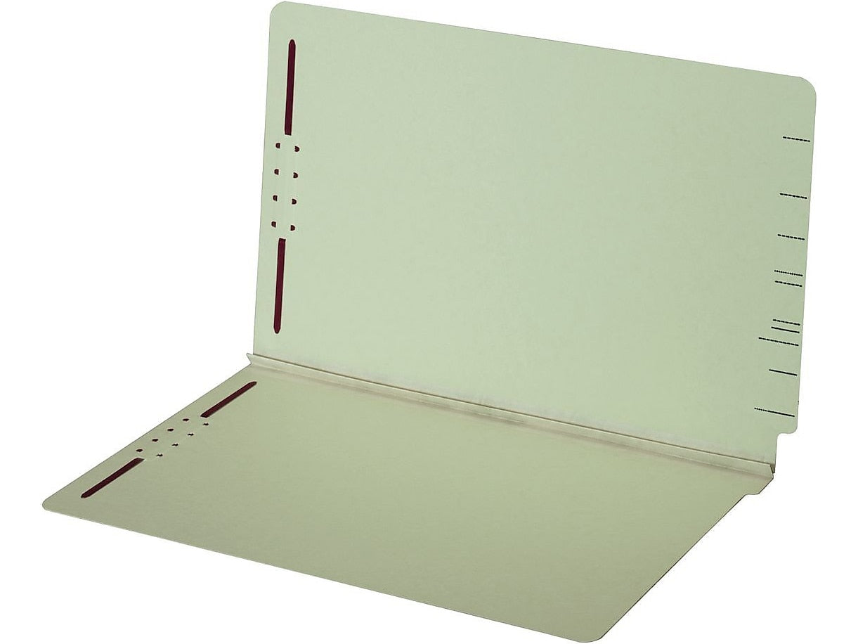 Pendaflex End Tab File Folder, Straight Cut, Right Position, Legal Size, Light Green, 25/Box (47715GW)