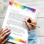 Great Papers Rainbow Burst Everyday Letterhead, Multicolored, 50 Sheets/Pack (2025014)
