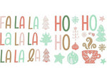 RoomMates Fa La La La La Contemporary Wall Decal Set, Holiday (RMK4833SCS)